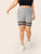 Plus Mesh Insert Heather Grey Cycling Shorts