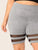 Plus Mesh Insert Heather Grey Cycling Shorts