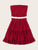 Plus Frill Shirred Tube Top & Layered Ruffle Hem Skirt Set