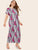 Plus Abstract Print Maxi Dress