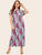 Plus Abstract Print Maxi Dress