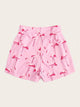 Plus Flamingo Print Shorts