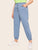 Plus Button Front Solid Jeans