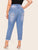 Plus Raw Hem Ripped Jeans