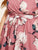 Plus Self Tie Floral Print Surplice Dress