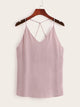 Plus Criss Cross Solid Cami Top