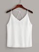 Plus Criss Cross Solid Cami Top