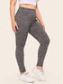 Plus Marled Grey Leggings