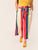 Plus Paperbag Waist Rainbow Stripe Belted Pants