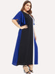 Plus Cut And Sew Butterfly Sleeve Maxi Dress