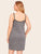 Plus Contrast Binding Cami Dress