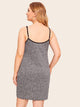 Plus Contrast Binding Cami Dress