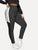 Plus Contrast Mesh Skinny Leggings