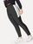 Plus Contrast Mesh Skinny Leggings