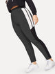 Plus Contrast Mesh Skinny Leggings