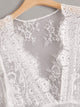 Plus Eyelash Floral Lace Sheer Dress
