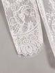 Plus Eyelash Floral Lace Sheer Dress