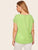 Plus Neon Lime Laser Cut Scalloped Top