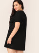  Plus Short Sleeve Swing Dress