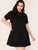  Plus Short Sleeve Swing Dress