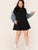  Plus Short Sleeve Swing Dress