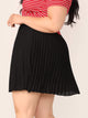 Plus Pleated Swing Skirt