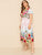 Plus Surplice Floral Print Dress