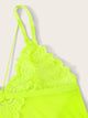 Plus Neon Lime Floral lace Teddy Bodysuit