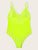 Plus Neon Lime Floral lace Teddy Bodysuit