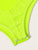 Plus Neon Lime Floral lace Teddy Bodysuit