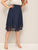 Plus Zip Back Laser Cut Skirt