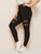 Plus Mesh Insert Leggings