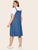 Plus Pocket Side Denim Pinafore Dress