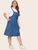 Plus Pocket Side Denim Pinafore Dress