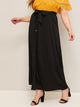 Plus Button Through Belted Maxi Skirt