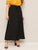 Plus Button Through Belted Maxi Skirt