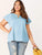 Plus Keyhole Front Layered Raglan Sleeve Top