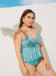 Plus Floral & Animal Print Mix & Match Tankini