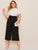 Plus Zip Back Belted Culotte Pants