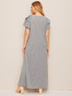 Plus Flounce Sleeve Maxi Dress