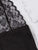 Plus Scalloped Trim Contrast Lace Dress With Panty