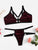 Plus Harness Cutout Velvet Lingerie Set