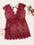 Plus Floral Lace Sheer Dress With Thong