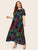 Plus Tie Dye Slant Pocket Maxi Dress