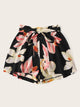 Plus Floral Print Shorts