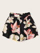 Plus Floral Print Shorts