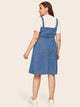 Plus Pocket Dungaree Dress