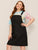 Plus Pocket Front Dungaree Dress