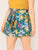 Plus Paperbag Waist Belted Floral Shorts