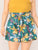 Plus Paperbag Waist Belted Floral Shorts